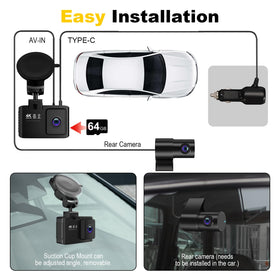 WANLIPO accessories with included 64GB card for out-of-the-box recording