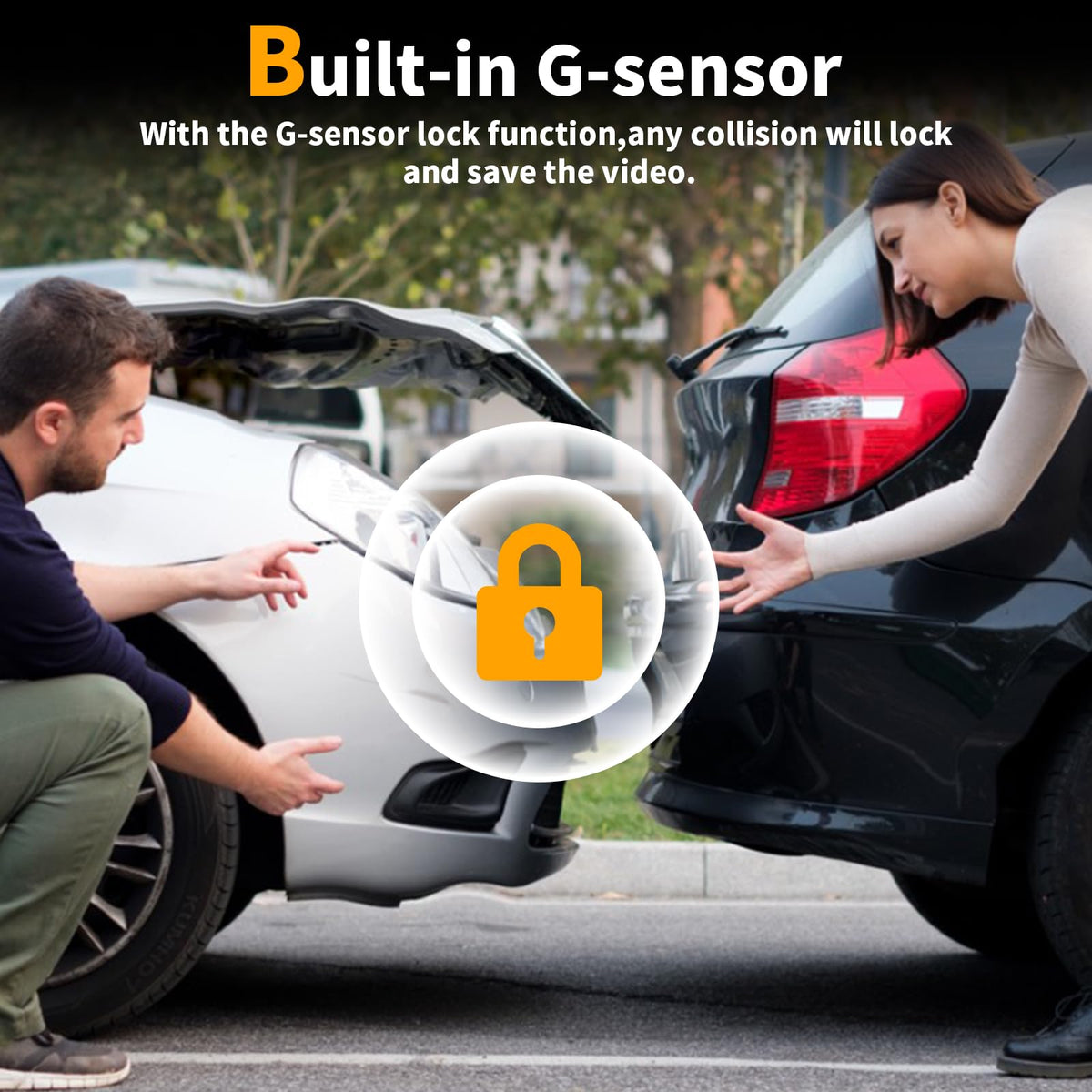 WANLIPO dash cam 2.0 inch IPS screen for clear playback