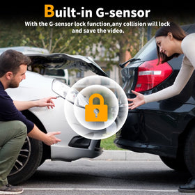 WANLIPO dash cam 2.0 inch IPS screen for clear playback