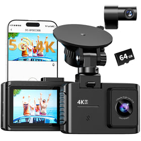 WANLIPO dash cam front 4K view captures sharp road details for evidence