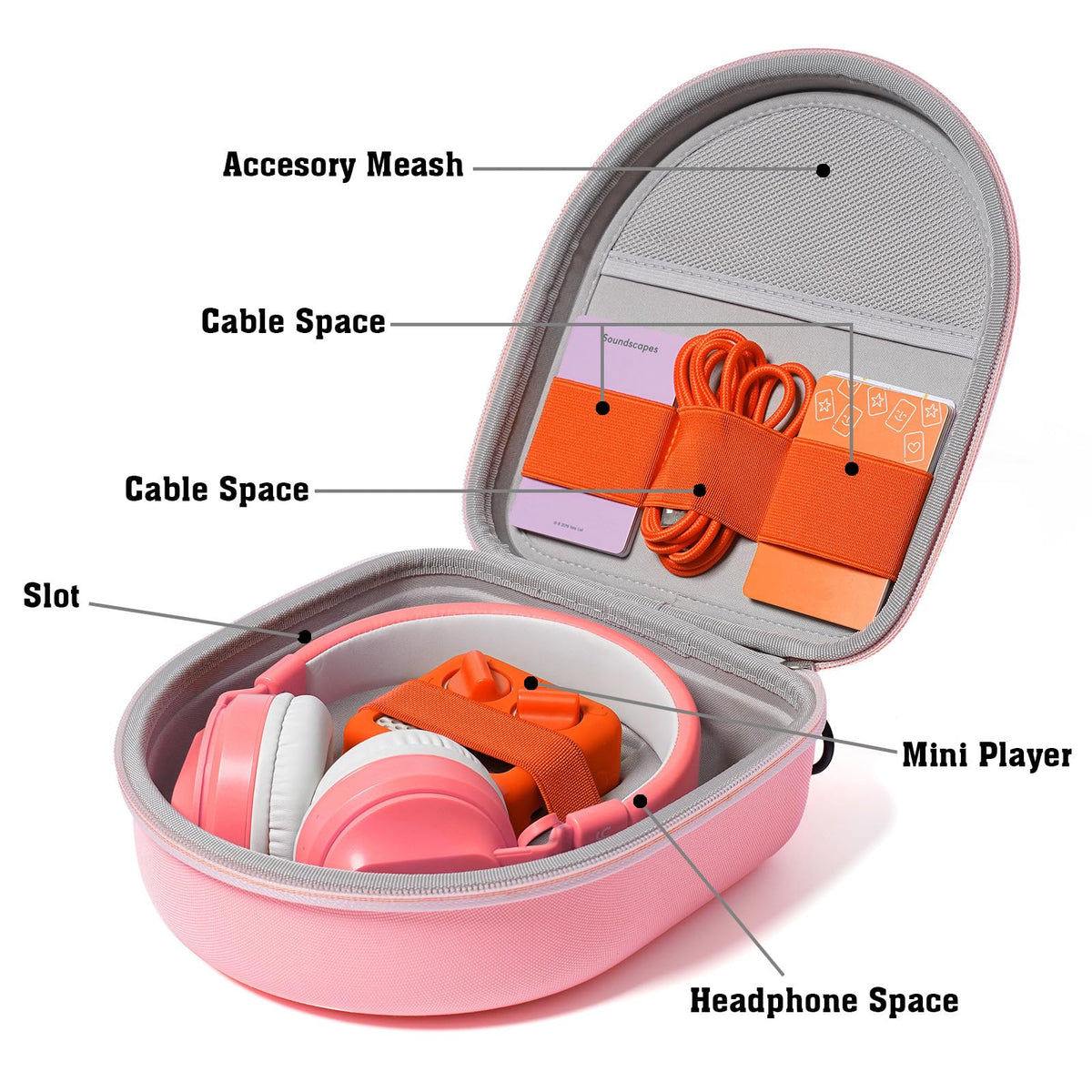 WannaBi travel case holder durable EVA shell guards against bumps