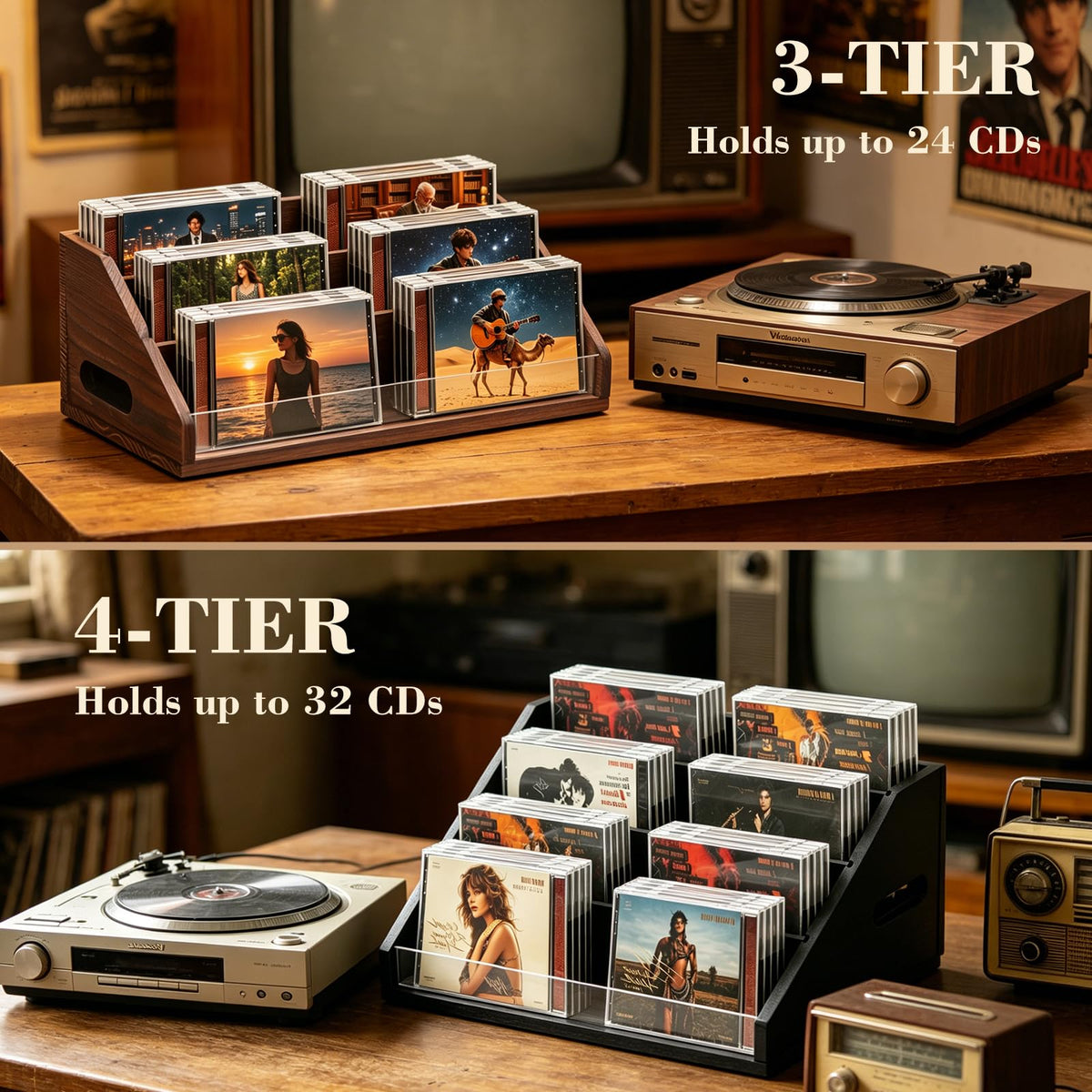 Wanyshapy first-tier acrylic display panel showcases your favorite albums