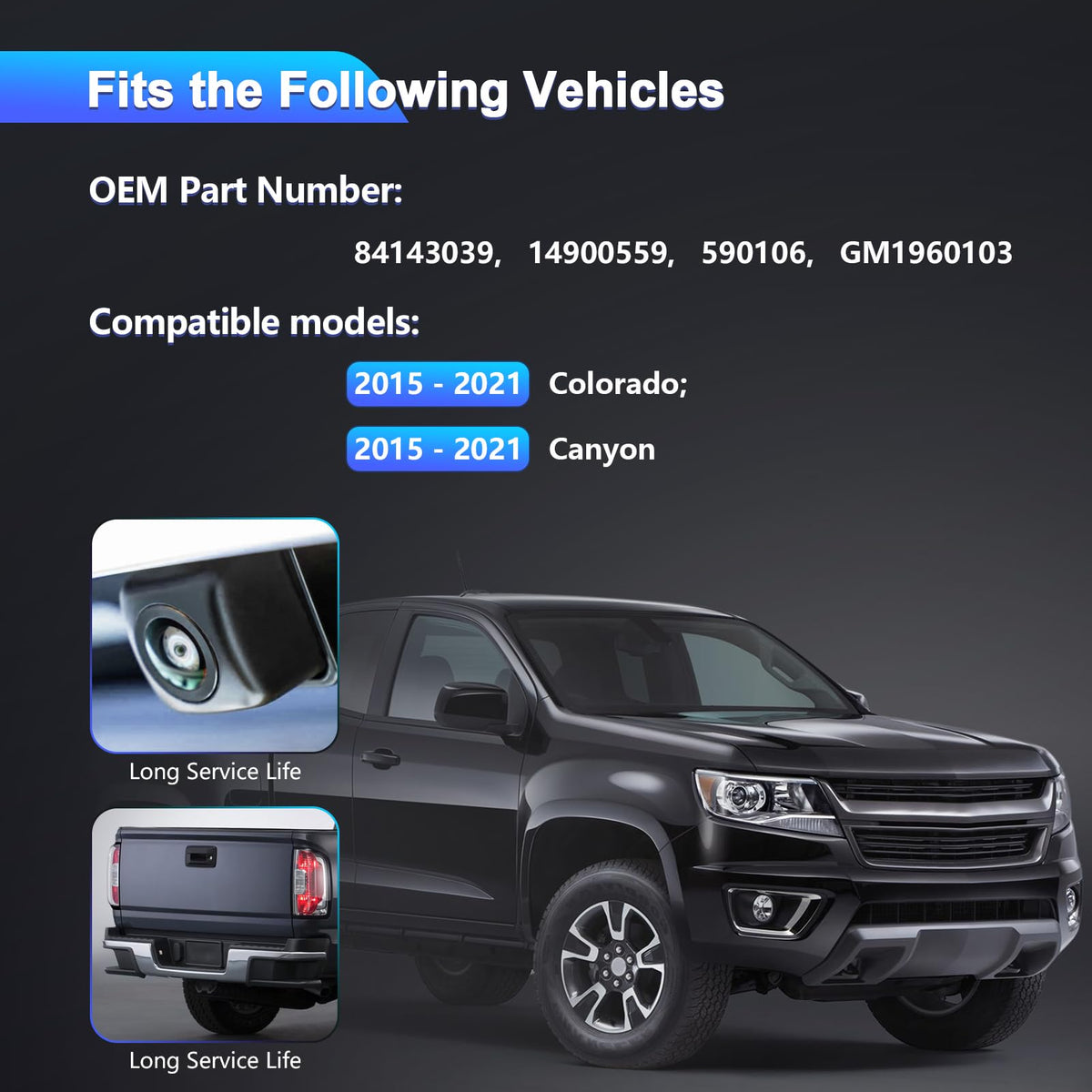 Wanzuwbip backup camera with 155-degree wide-angle lens reduces rear blind spots.