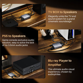 WARRKY optical S/PDIF close-up enabling high-quality digital audio output