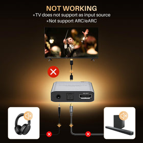 WARRKY connected to PS5 and TV for improved gaming audio clarity