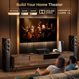 WARRKY compact size beside remote control for easy shelf or cabinet fit