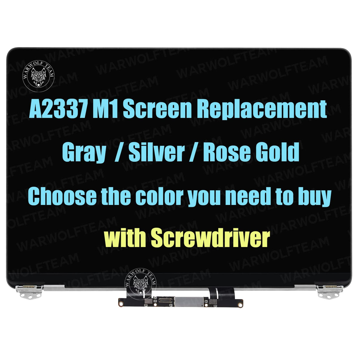 WARWOLFTEAM retina display panel with 2560x1600 resolution for crisp visuals.