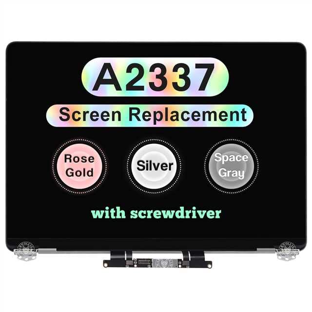 WARWOLFTEAM MacBook Air M1 2020 screen front view, ready for replacement.