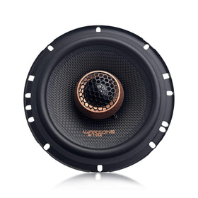 Warzone WZ65PTi PEI dome tweeter detail for crisp high-frequency clarity