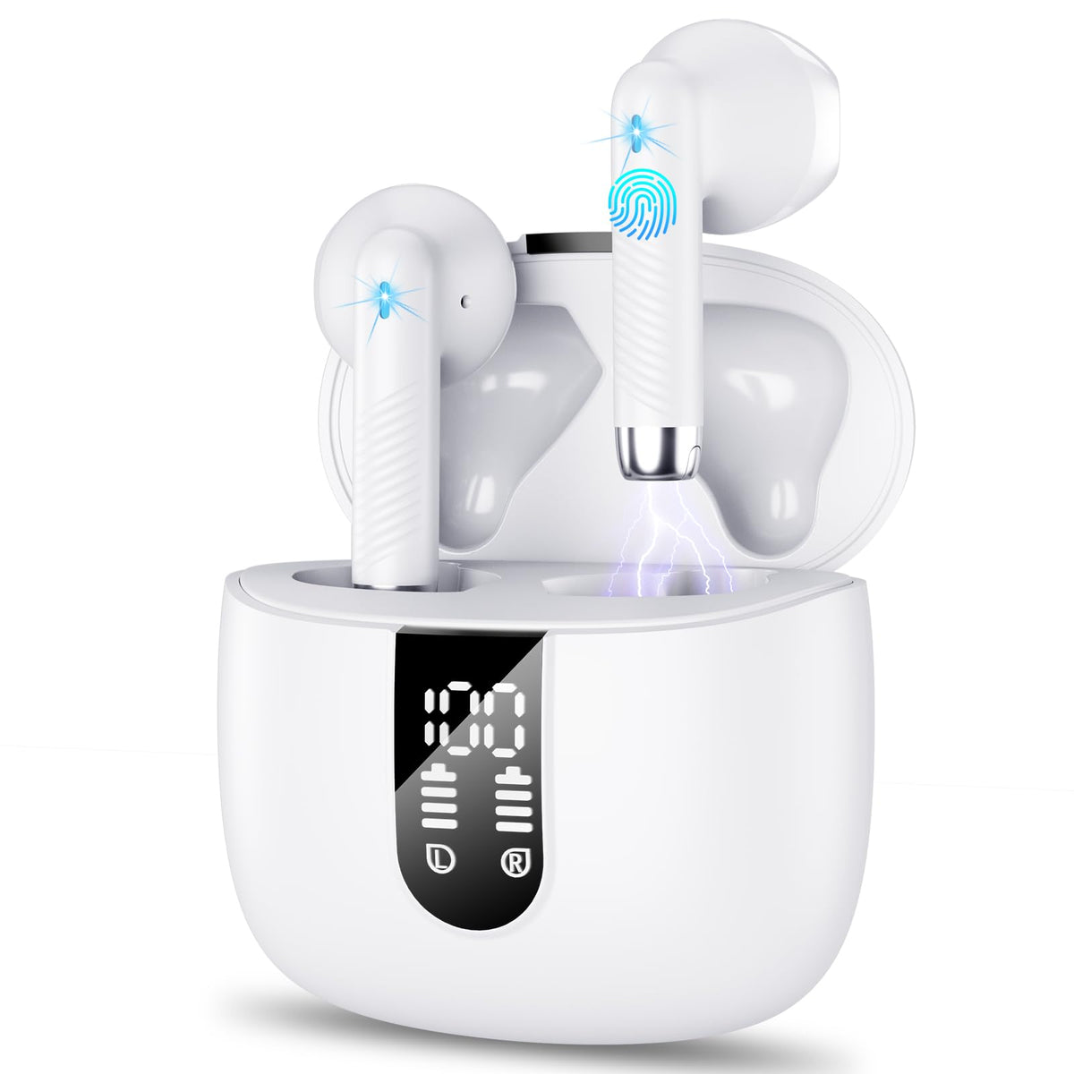 Wasart front packaging showing earbuds and case, highlighting portability