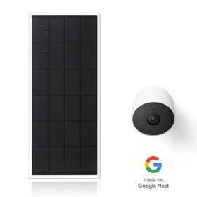 Wasserstein Solar Panel indoor 2-pack powers Nest Cam Indoor reliably.