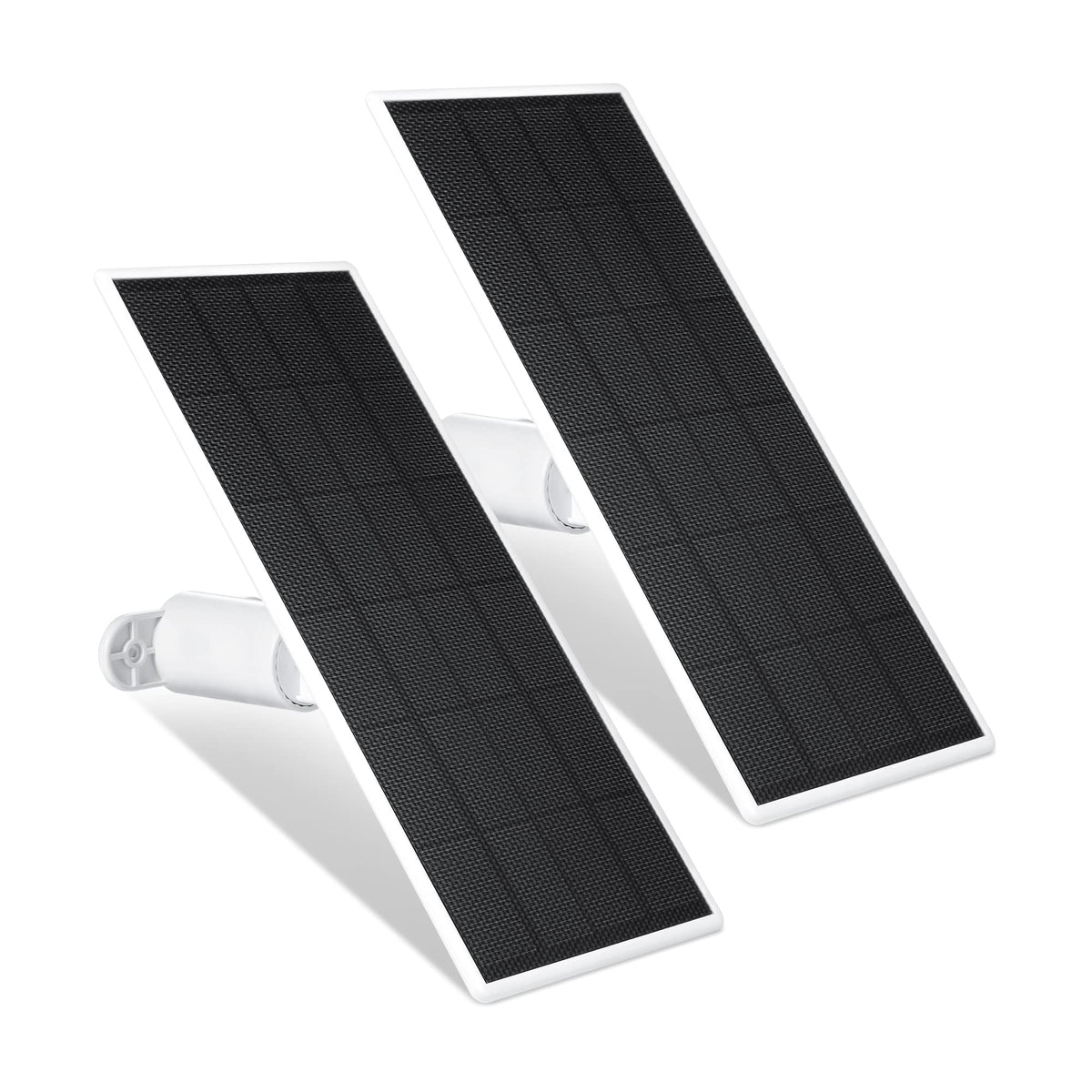 Wasserstein Solar Panel outdoor 2-pack powers Nest Cam Outdoor with solar energy.