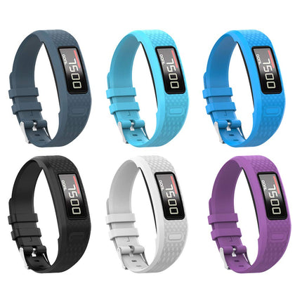 Watbro front view of replacement band showing secure fit and clear color choice
