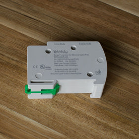 WatchfulEyE WTH-SG/RJ45-E mounted on DIN rail inside enclosure