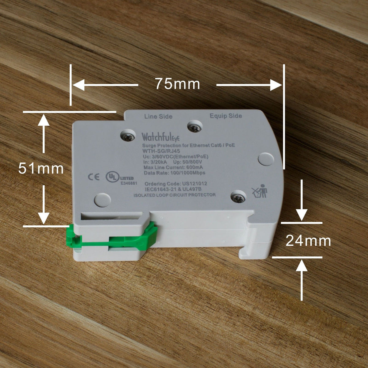 WatchfulEyE WTH-SG/RJ45-E LED indicators for quick status checks
