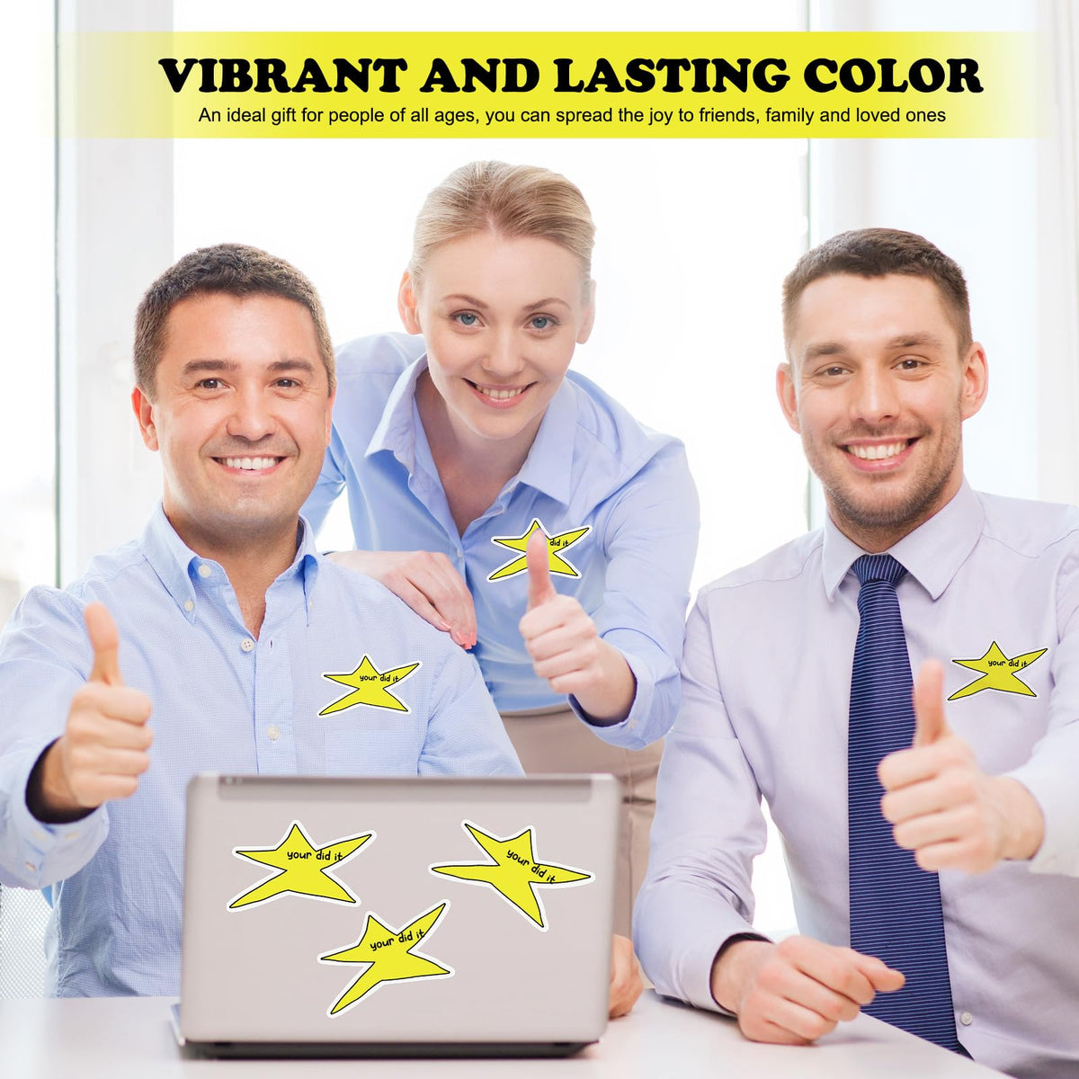 Watersay you did it sticker on laptop or phone offers quick motivation during study sessions.