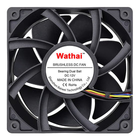 Wathai 12038 front view with high airflow for PC cooling