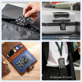 WATSABRO Wallet Tracker Card features a durable laser-textured surface.