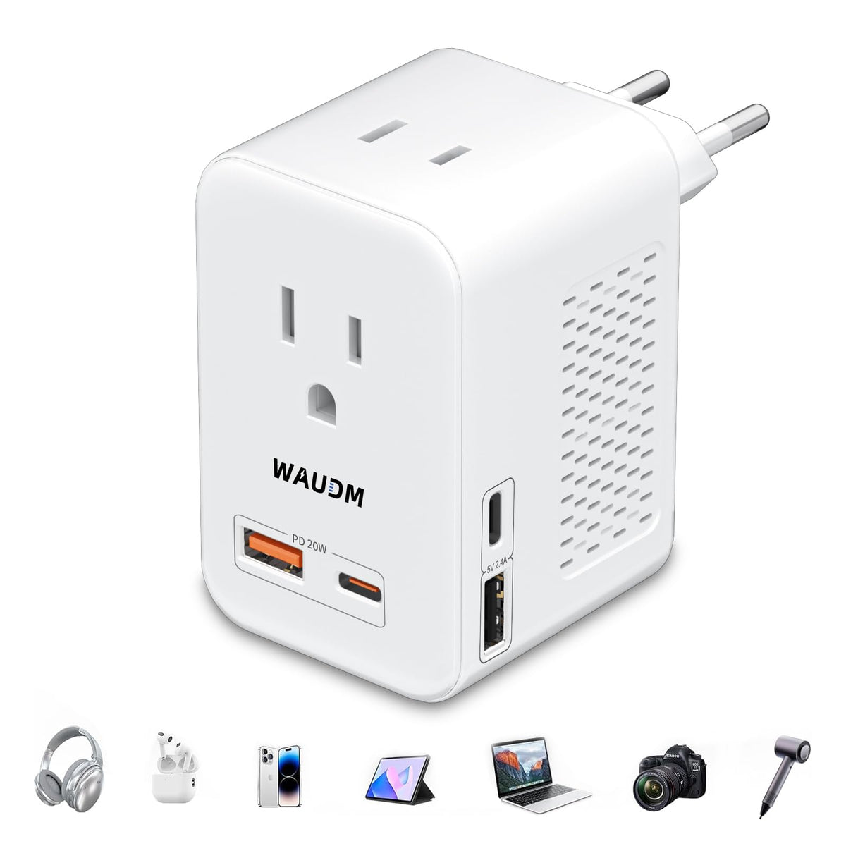 WAUDM heat dissipation perforated body keeps devices cool.
