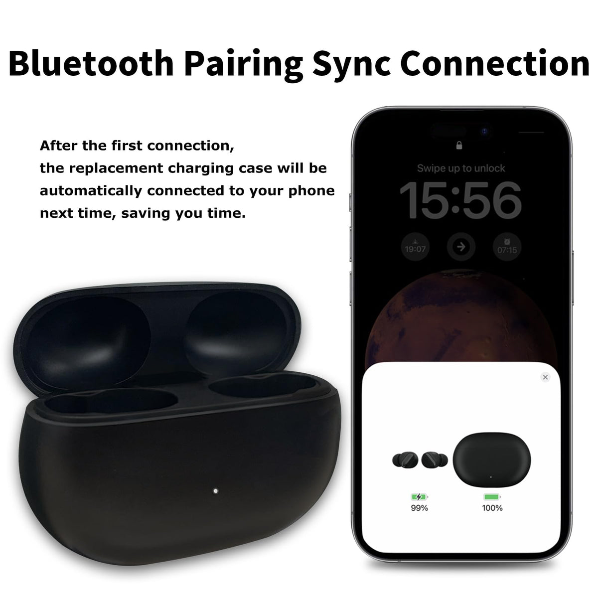 WAVANCKY close-up of Bluetooth pairing button for easy device sync