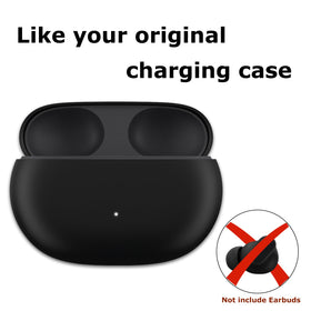 WAVANCKY open case with earbuds docked illustrating secure charging fit
