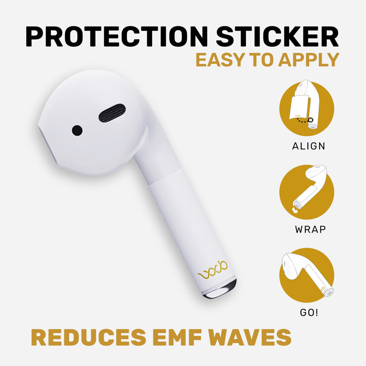 WaveBlock Classic case-fit sticker ensures a seamless fit on AirPods case.