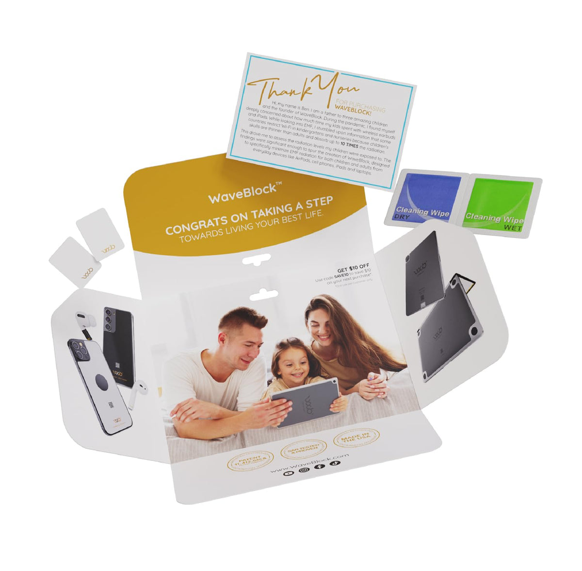 WaveBlock Classic 5G shield reduction concept for everyday wireless devices
