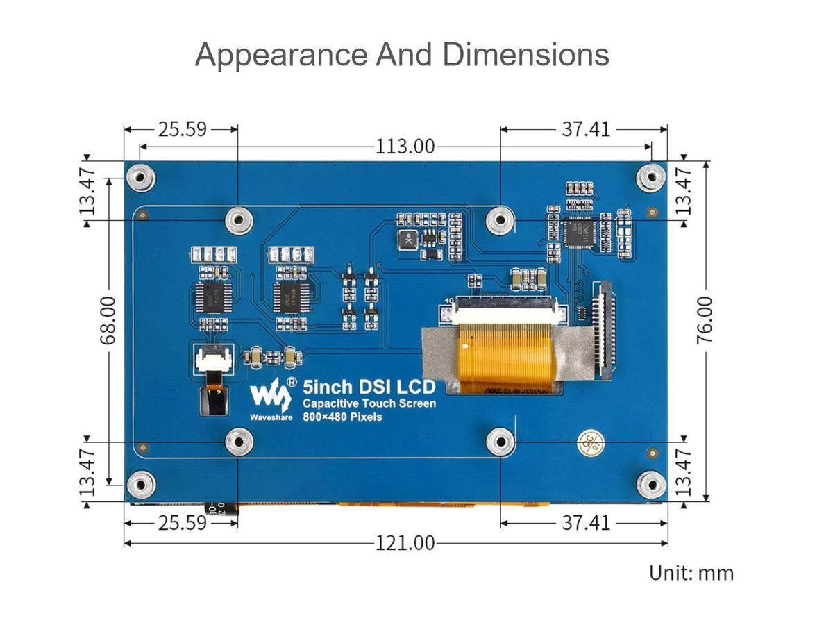 waveshare contents laid out with screws showing complete kit convenience benefit
