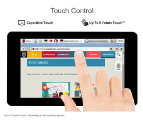 Waveshare brightness adjustment software control on the 7-inch DSI display.
