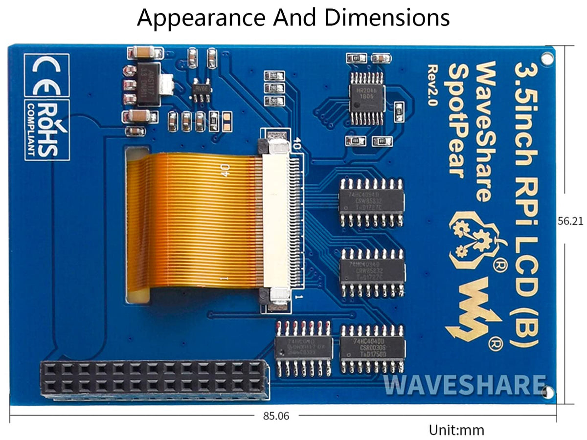 Waveshare package contents laid out for quick Raspberry Pi project start