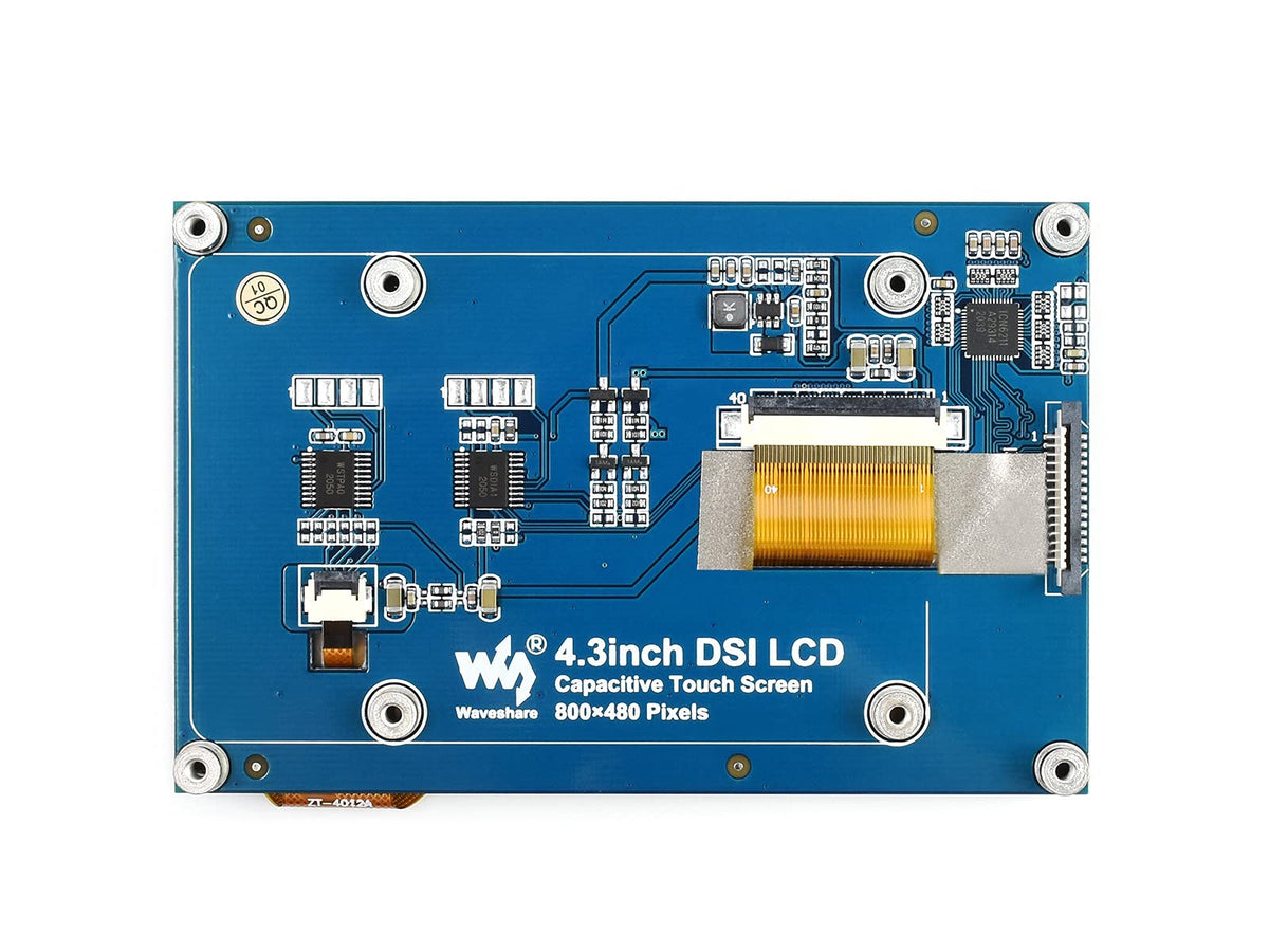 Waveshare package contents with FPC cable and screws for quick installation