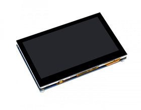 Waveshare touch close-up on glass surface demonstrating precise capacitive response