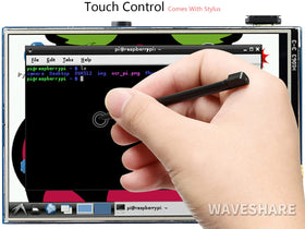 Waveshare XPT2046 controller close-up highlighting resistive touch input