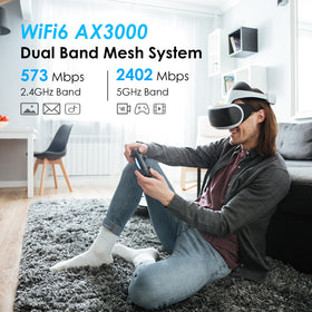 WAVLINK AX3000 antenna close-up showing textured finish and improved signal stability