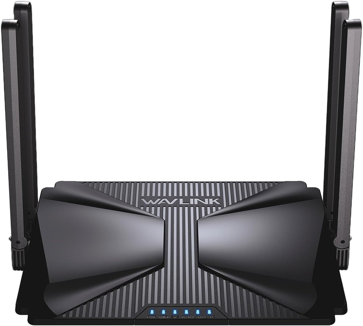 WAVLINK AX3000 front view, compact router for reliable home WiFi