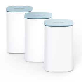 WAVLINK AX3000 front view showing compact design for flexible placement and strong coverage.