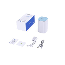 WAVLINK AX3000 in hand size comparison showing compact design for flexible placement