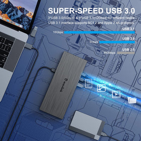 2.5Gbps Ethernet ensures fast network access for large files.