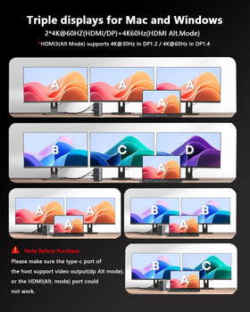 WAVLINK Dock 3 Monitors three displays enable immersive editing and multitasking