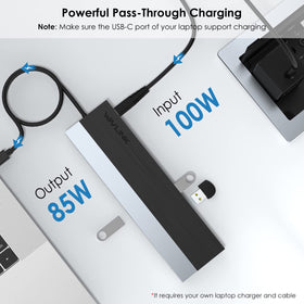 WAVLINK connected to 4K TV via HDMI delivering crisp video for streaming and presentations