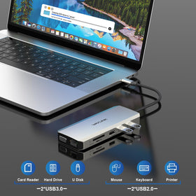 WAVLINK ethernet and USB ports showing reliable wired network and peripherals