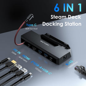 WAVLINK dock HDMI 2.1 close-up highlighting 4K@144Hz display capability