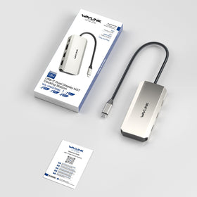 WAVLINK retail box and warranty card showcasing included support benefit