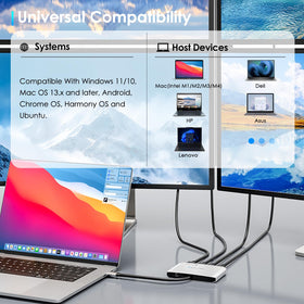 WAVLINK compatibility with Thunderbolt and USB-C hosts for versatile connections