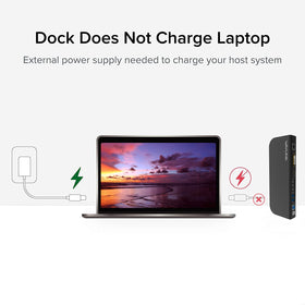 WAVLINK docking station with Gigabit Ethernet for stable wired networking.
