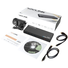 WAVLINK docking station with an audio jack for headsets and speakers.