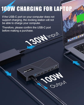 WAVLINK DisplayPort outputs delivering 2K60 multitasking on external screens.
