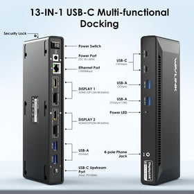 WAVLINK dual 4K output setup demonstrating expanded monitor workspace.