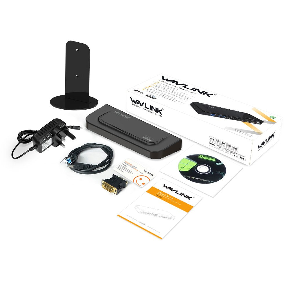 WAVLINK docking station with gigabit ethernet for stable wired networking