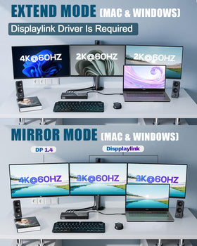 WAVLINK HDMI 4K60 output enabling crisp video on compatible displays.